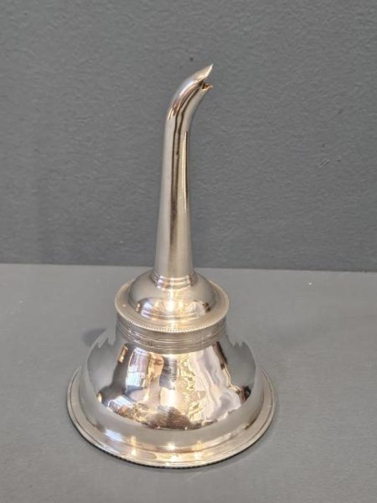 Fine Regency Silver Wine Funnel - Image 3