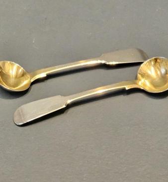 Pair of Early Victorian Newcastle Silver Spoons