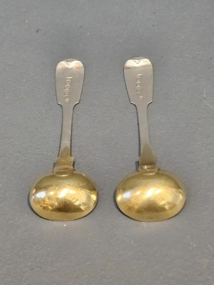 Pair of Early Victorian Newcastle Silver Spoons - Image 4