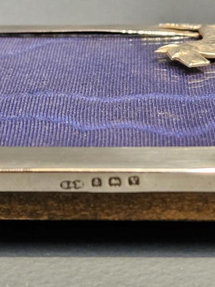 George V Silver Scottie Dog Motif Photo Frame - Image 3