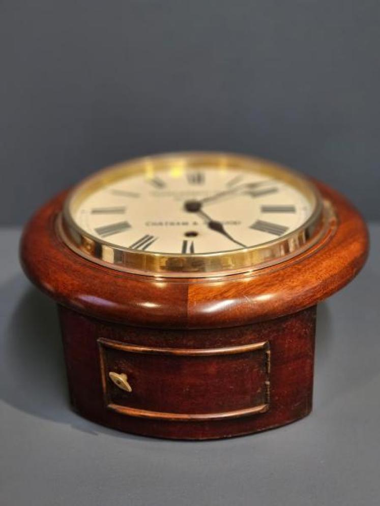 Immaculate Victorian 8" English Mahogany Dial Clock - Image 5