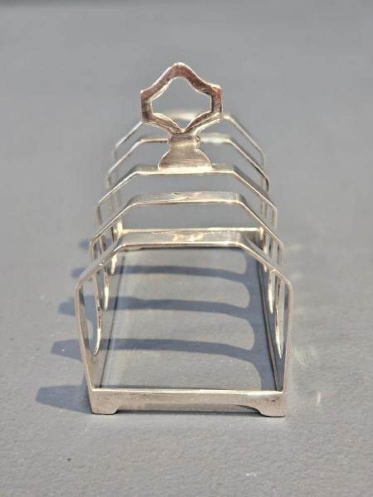 George V Silver Toast Rack - Image 2
