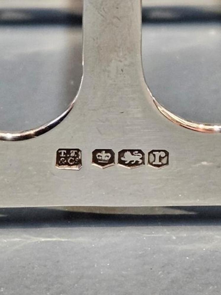 George V Silver Toast Rack - Image 6