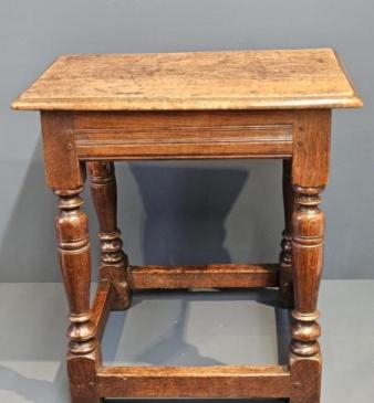Superb George II Oak Joint Stool