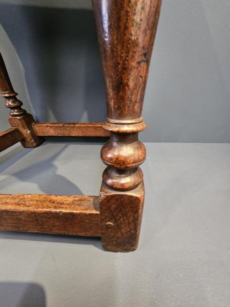 Superb George II Oak Joint Stool - Image 2