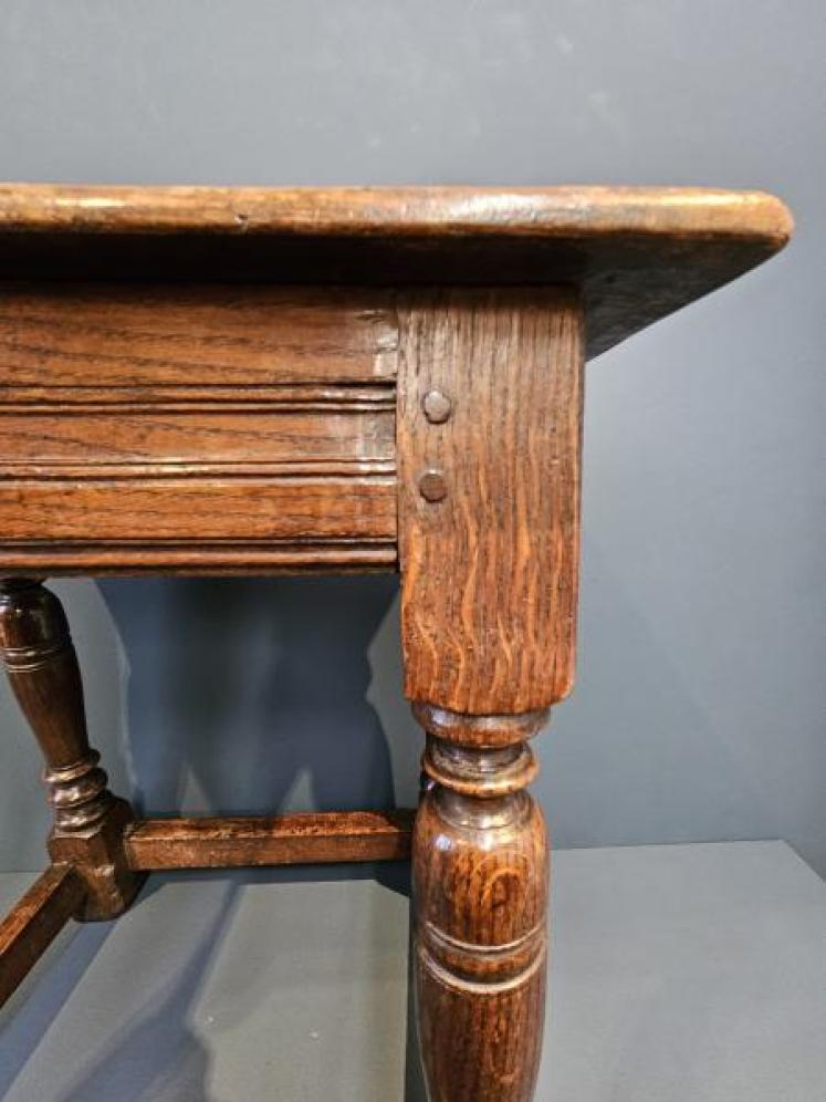 Superb George II Oak Joint Stool - Image 3