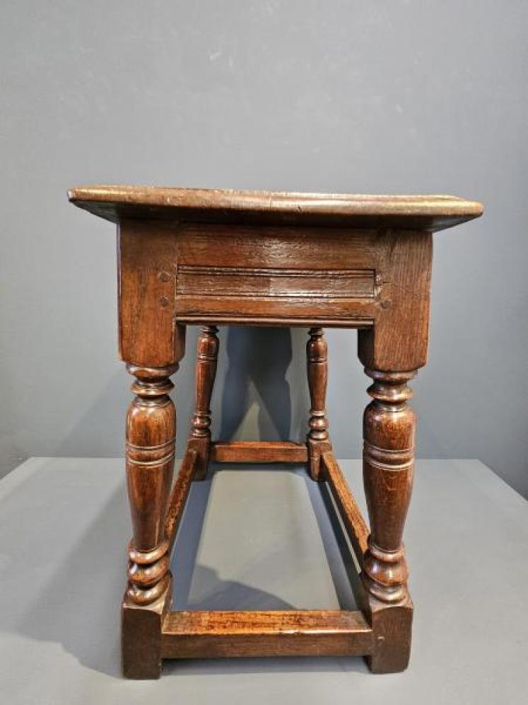 Superb George II Oak Joint Stool - Image 7