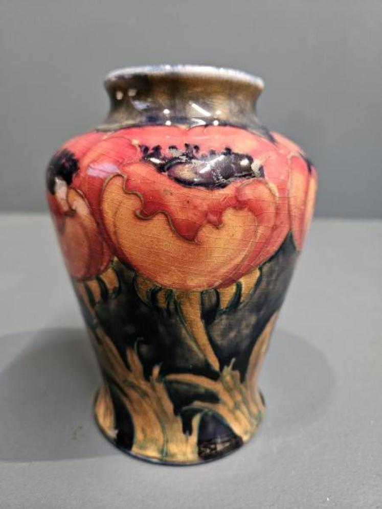Early Moorcroft Big Poppy Vase - Image 2