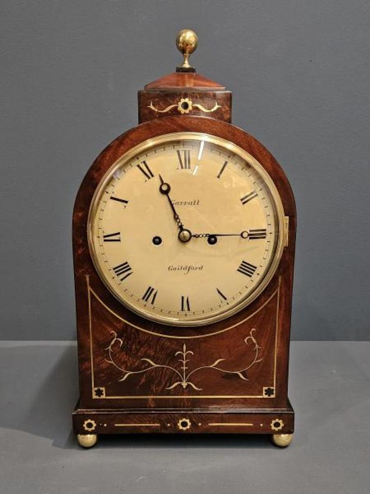 Regency Mahogany Double Fusee Bracket Clock - Image 1