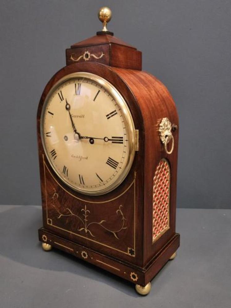 Regency Mahogany Double Fusee Bracket Clock - Image 2