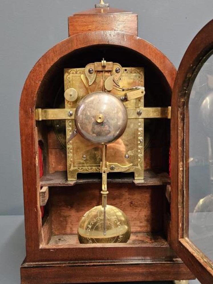 Regency Mahogany Double Fusee Bracket Clock - Image 6