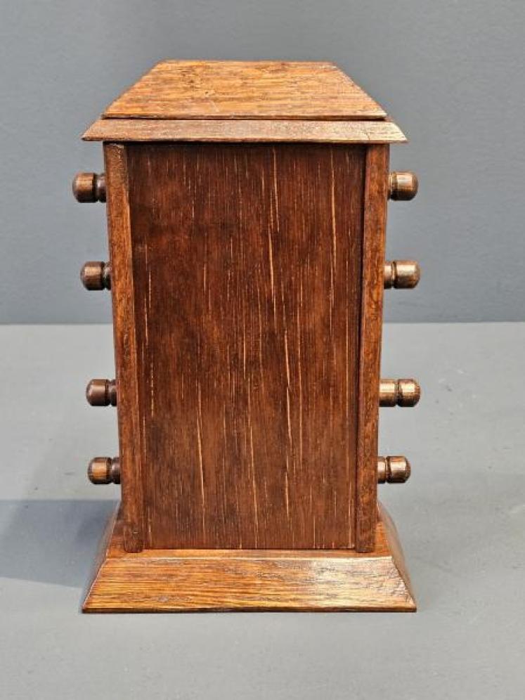 Edwardian Oak Perpetual Desk Calendar - Image 4