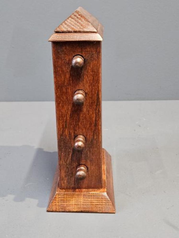 Edwardian Oak Perpetual Desk Calendar - Image 5