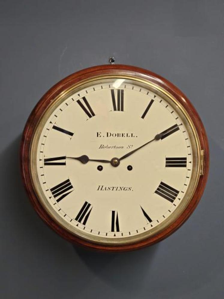 Early Victorian Double Fusee 12" Dial Clock - Image 1