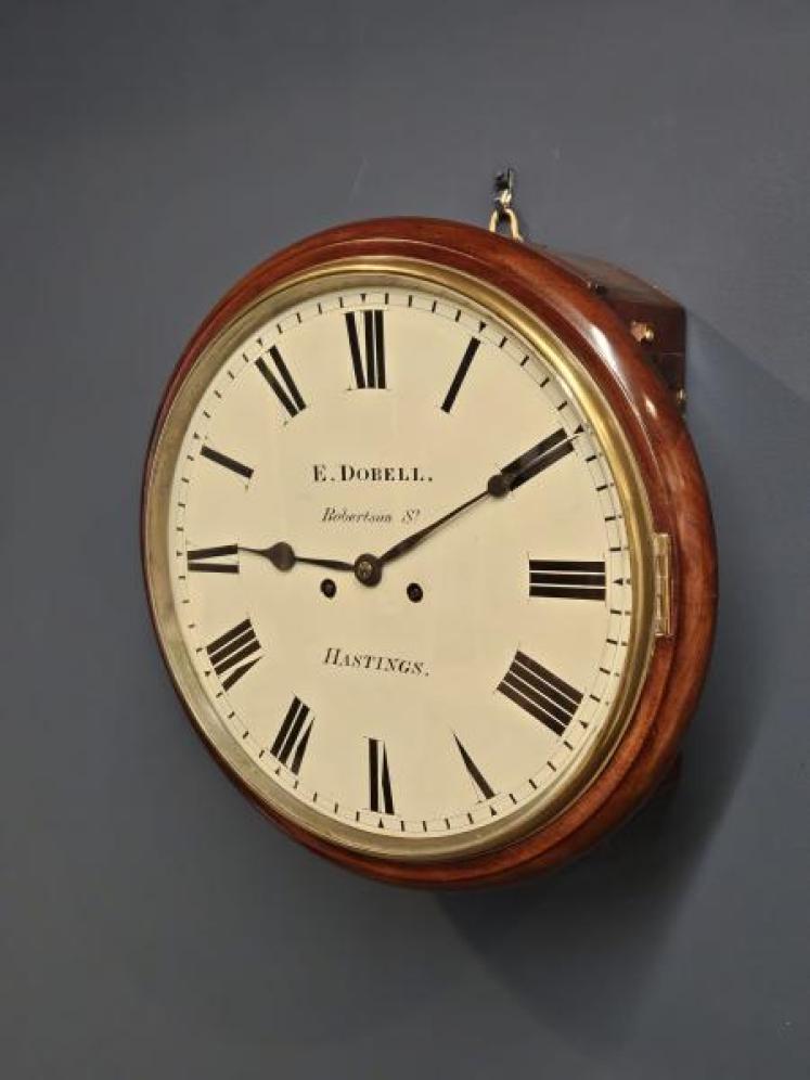 Early Victorian Double Fusee 12" Dial Clock - Image 2