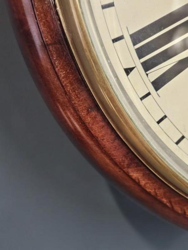 Early Victorian Double Fusee 12" Dial Clock - Image 3