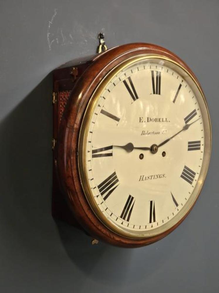 Early Victorian Double Fusee 12" Dial Clock - Image 4