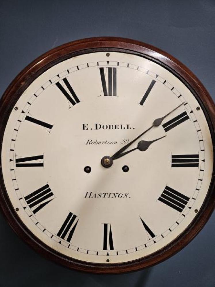 Early Victorian Double Fusee 12" Dial Clock - Image 6