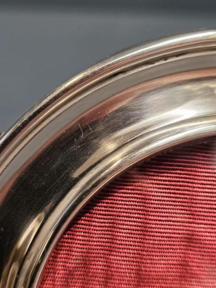 George V Circular Silver Photo Frame - Image 4