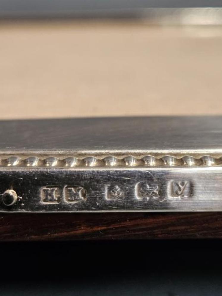 George V Silver Beaded Edge Frame  - Image 4