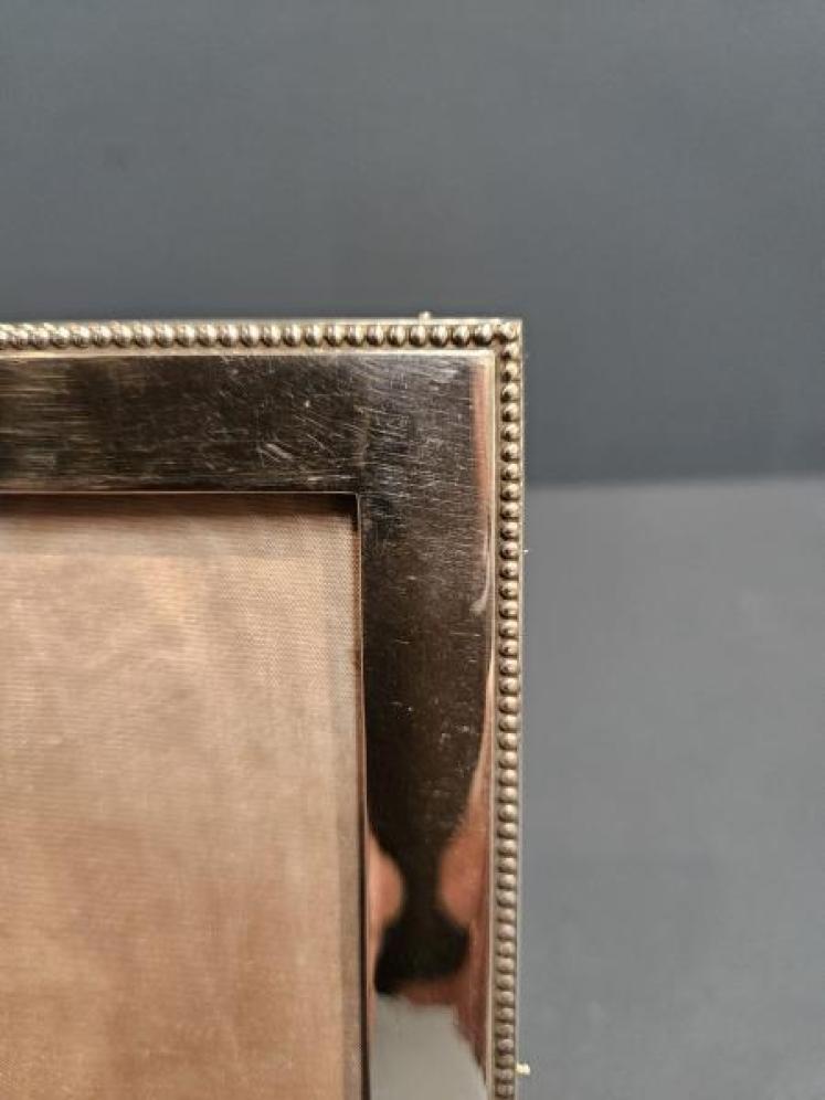 George V Silver Beaded Edge Frame  - Image 5