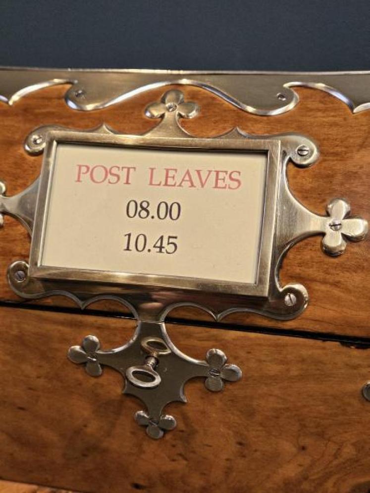 Superb Victorian Walnut Letter Box - Image 5