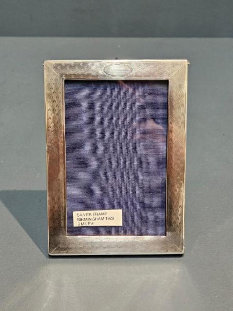 Small George V Engine Turned Silver Frame - Image 1