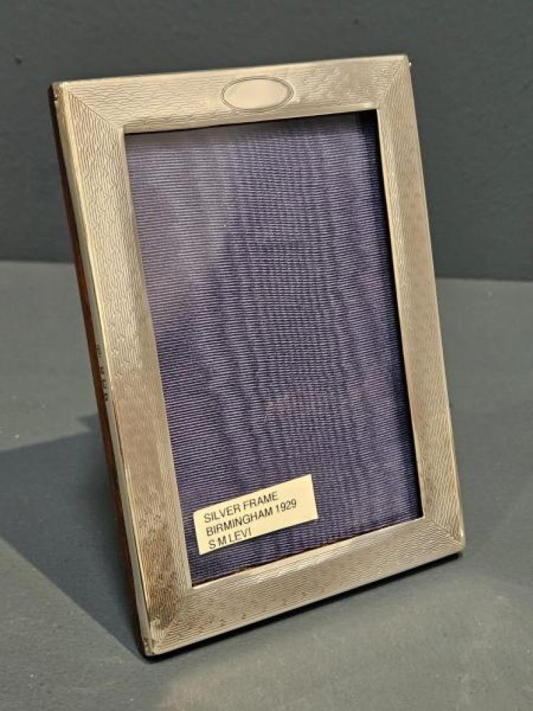 Small George V Engine Turned Silver Frame - Image 2