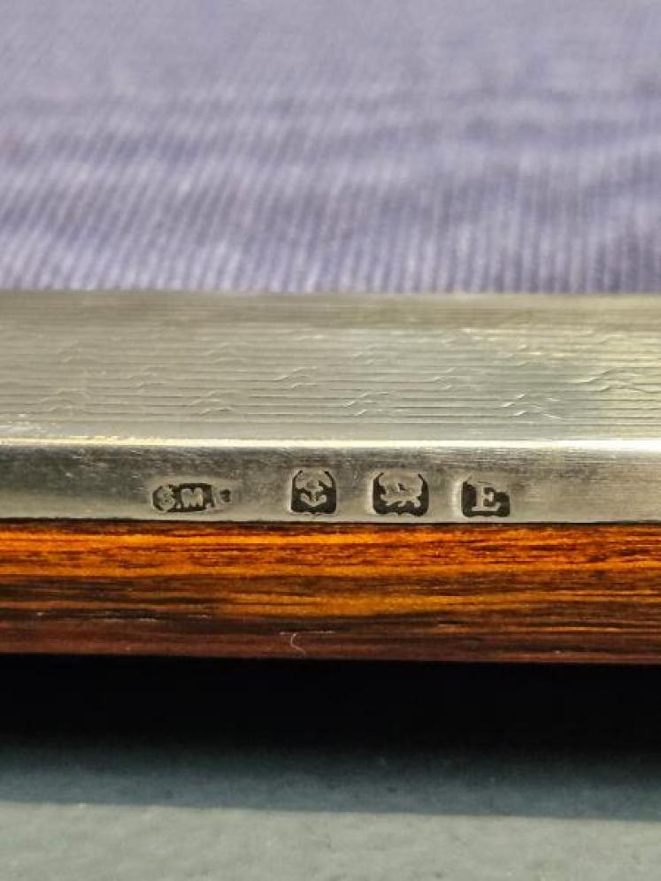 Small George V Engine Turned Silver Frame - Image 5