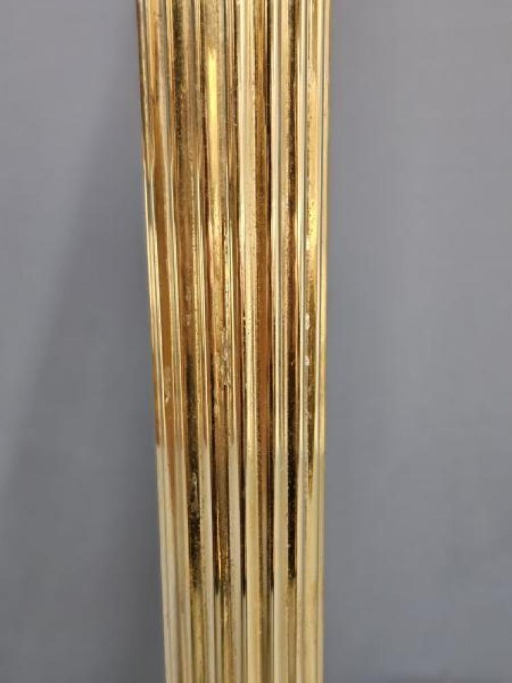 Edwardian Corinthian Column Brass Table Lamp - Image 3