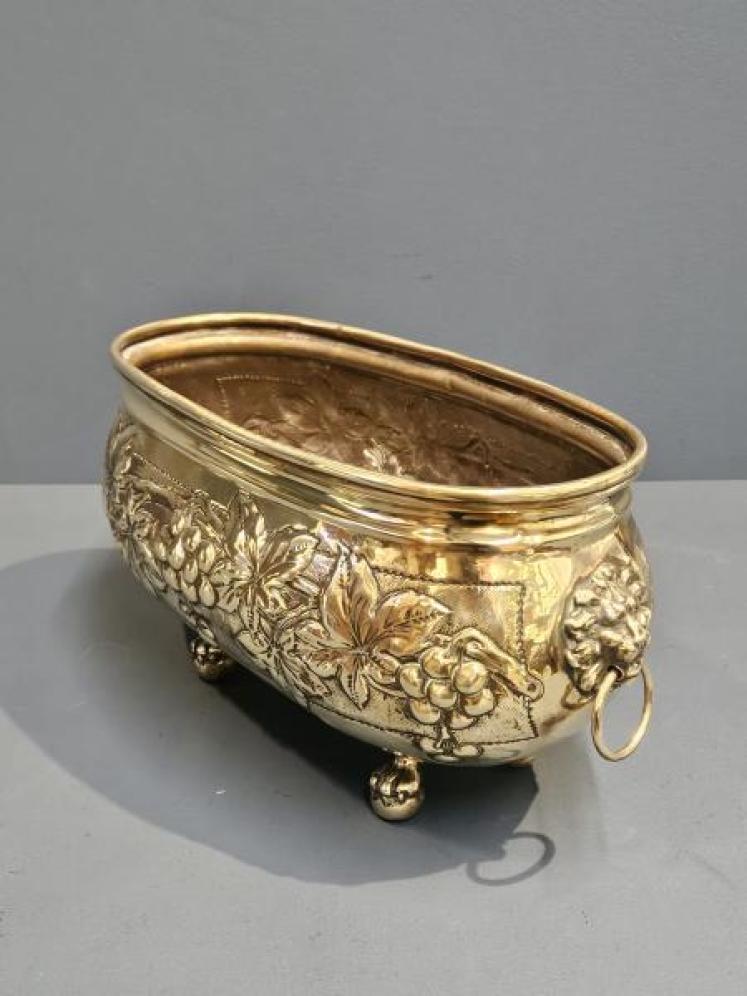 Victorian Brass Planter - Image 6