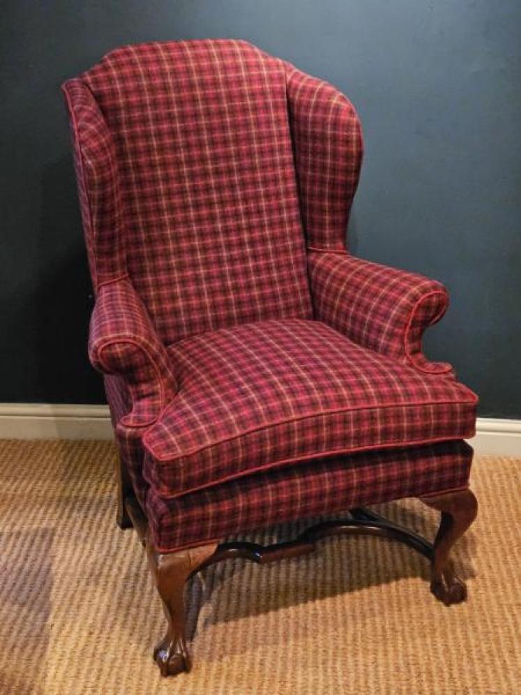 Late Victorian Wing Back Arm Chair - Image 1