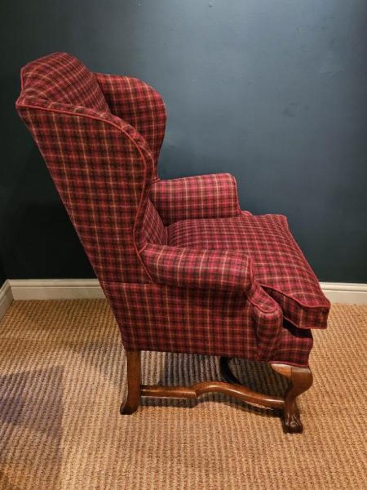 Late Victorian Wing Back Arm Chair - Image 3