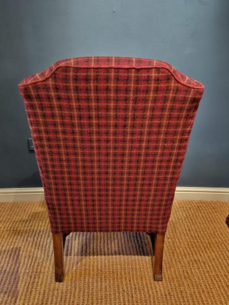 Late Victorian Wing Back Arm Chair - Image 4
