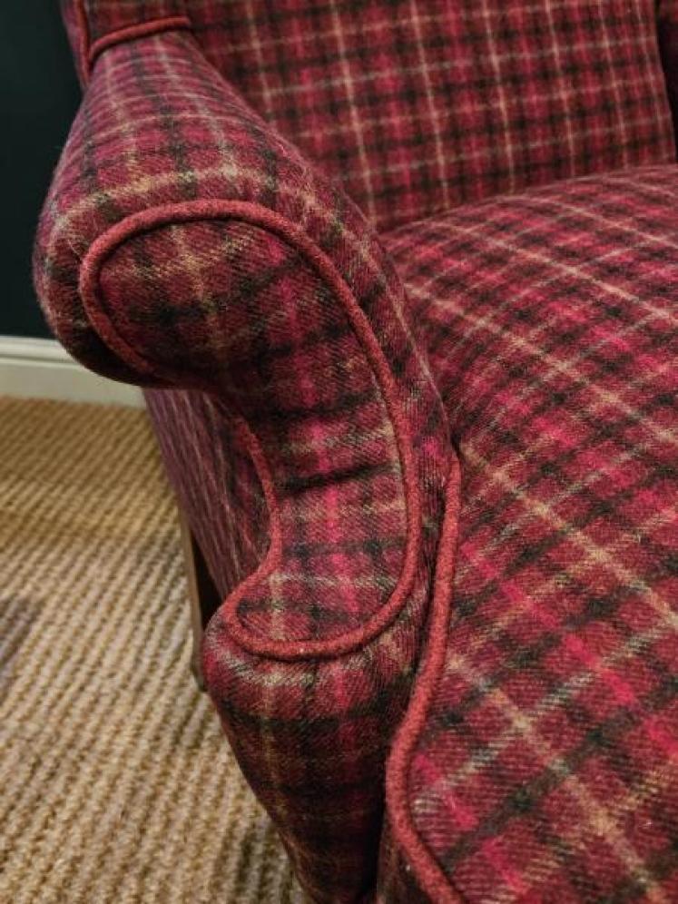 Late Victorian Wing Back Arm Chair - Image 5