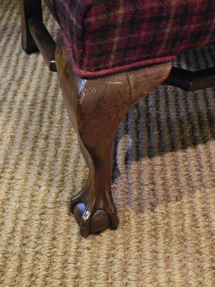 Late Victorian Wing Back Arm Chair - Image 7