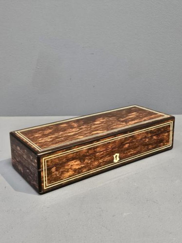 Victorian Coromandel Glove Box - Image 2