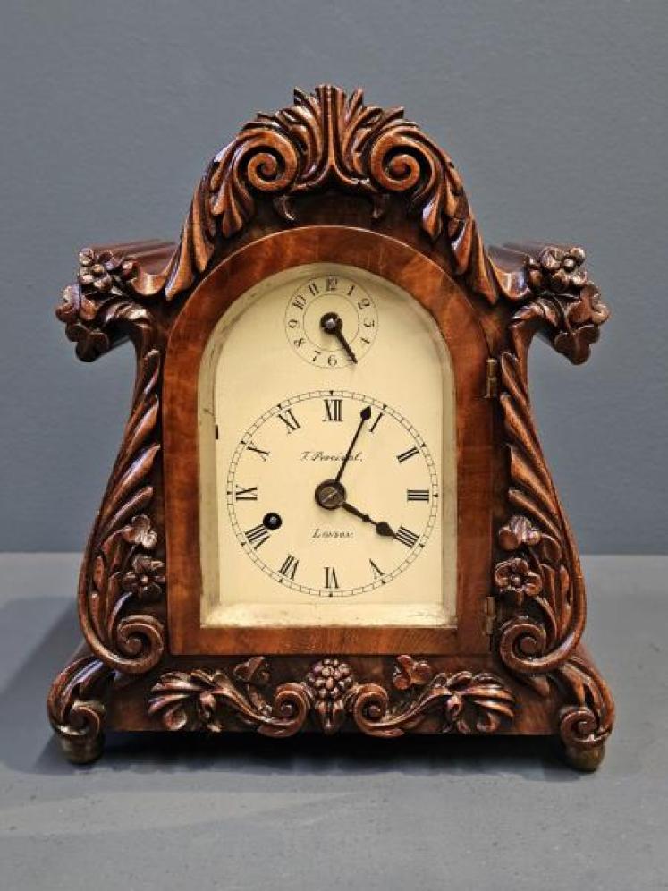 Thomas Percival London Verge Escapement Miniature Georgian Bracket Clock - Image 1