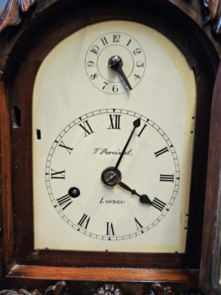 Thomas Percival London Verge Escapement Miniature Georgian Bracket Clock - Image 4