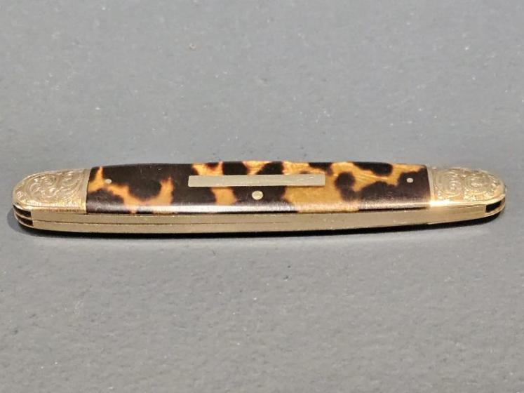 Victorian 9ct Gold and Tortoise Shell Pen Knife  - Image 3