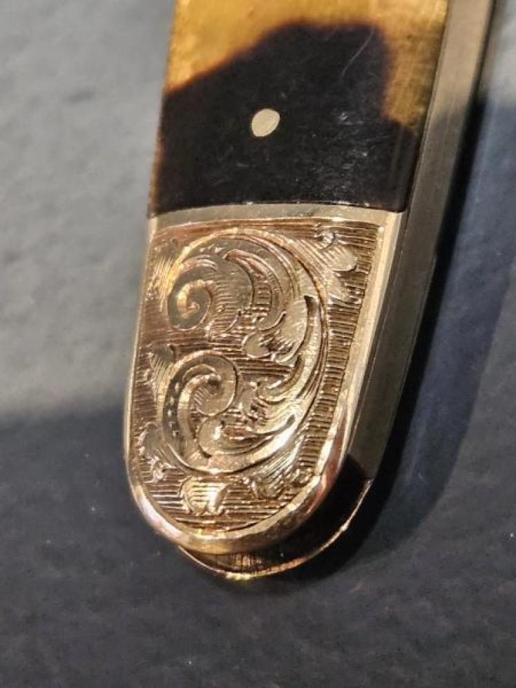 Victorian 9ct Gold and Tortoise Shell Pen Knife  - Image 5