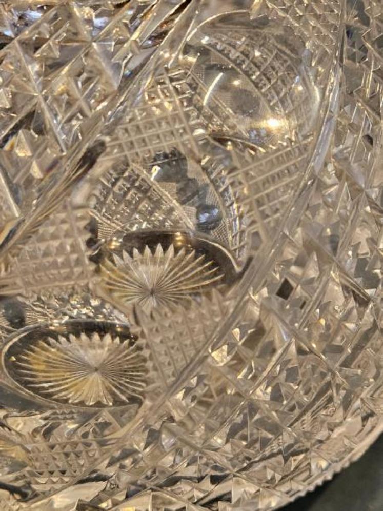 Large Edwardian Silver and Crystal Scent Bottle - Image 5