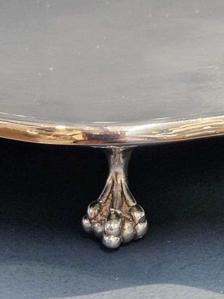 Heavy 13" Dublin Silver Salver - Image 2