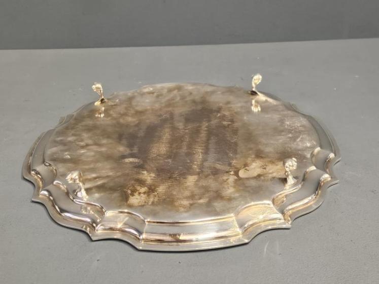 Heavy 13" Dublin Silver Salver - Image 4