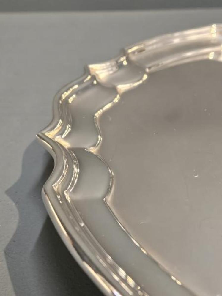 Heavy 13" Dublin Silver Salver - Image 5