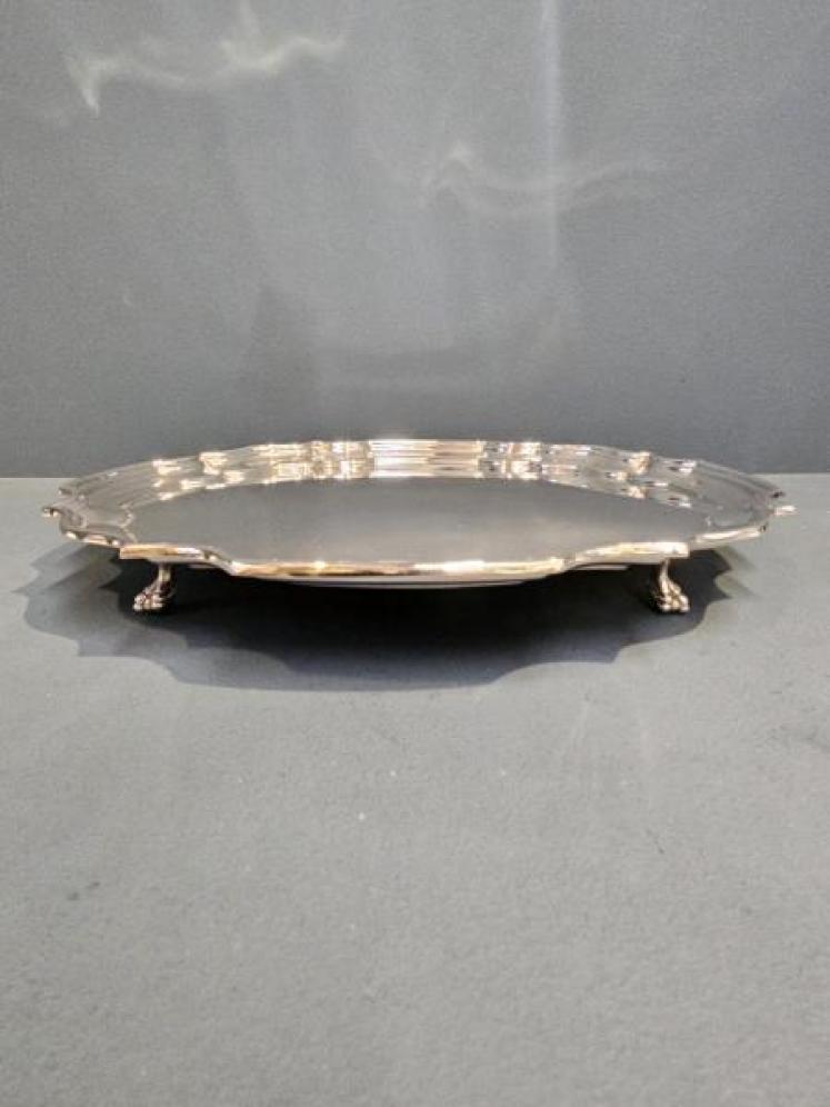 Heavy 13" Dublin Silver Salver - Image 7