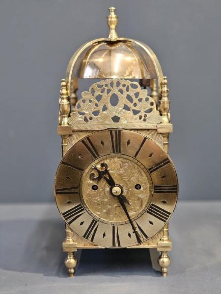 Victorian Double Fusee Lantern Clock - Image 1