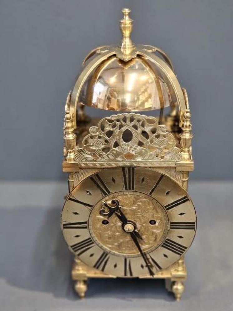 Victorian Double Fusee Lantern Clock - Image 2