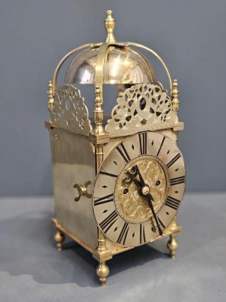 Victorian Double Fusee Lantern Clock - Image 4
