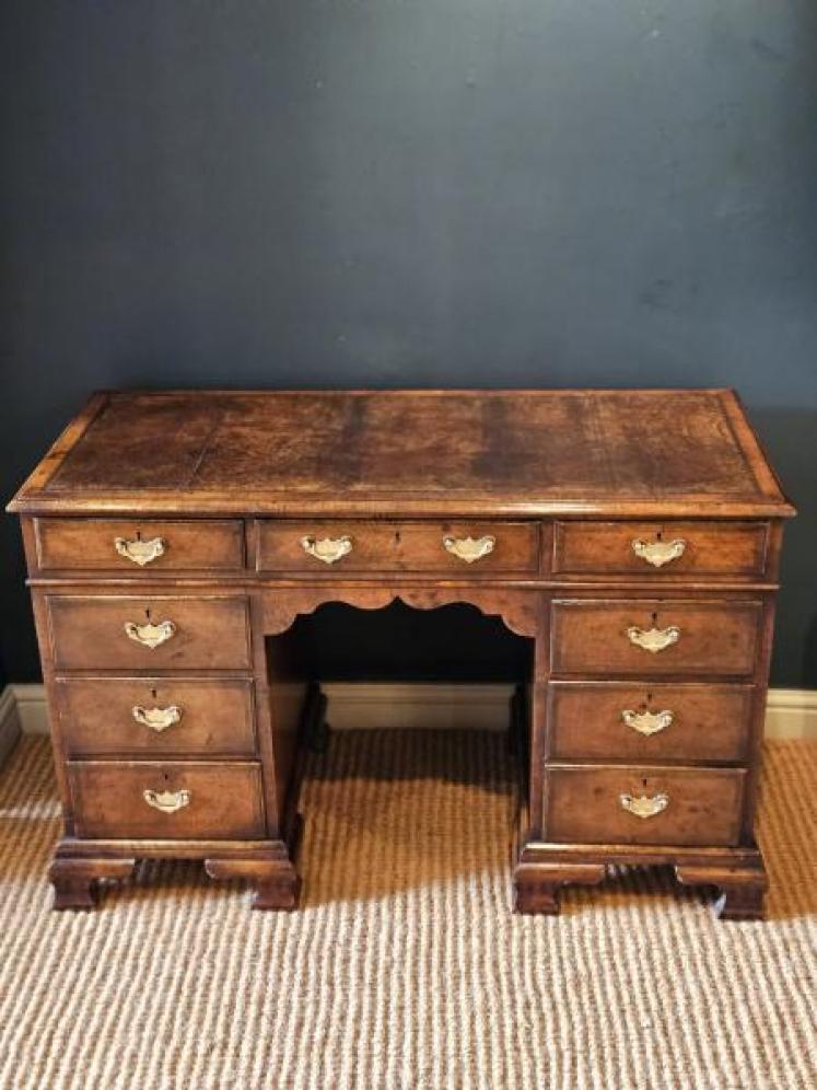 Victorian Walnut Pedestal Desk  - Image 1